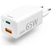 Hama Caricabatterie rapido Hama USB-C 65W USB-C PD, USB-A QC, bianco 201643