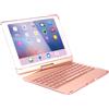 HOPE R Tastiera Bluetooth per iPad Air, iPad Air 2, iPad Pro 9.7, iPad 9.7 2017, 2018, QWERTY-Layout, Roségold, HOPE R