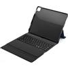 HOPE R Custodia HOPE R con tastiera LED Bluetooth wireless per iPad 12.9 2018 e 2020, ecopelle, blu, layout QWERTY