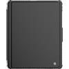 Nillkin, tastiera retroilluminata per iPad Pro 13", cover paracolpi rinforzata, nero