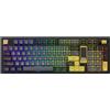 Akko 5098B Tastiera meccanica senza fili con display, US QWERTY, nero e oro / Akko V3 Piano Pro