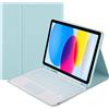 STRADO Cover con tastiera touchpad per Apple iPad 10.9 22 TPIP22 (Blu)