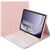 STRADO Custodia per tastiera touchpad Bluetooth Galaxy Tab A9 Plus (rosa)