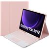 STRADO Custodia per tastiera touchpad Bluetooth Galaxy Tab S9 FE (rosa)