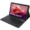 STRADO Cover per tastiera Bluetooth per Lenovo Tab P12 TB-370 (nero)