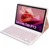 STRADO Lenovo Tab P12 TB-370 Cover tastiera Bluetooth (rosa)
