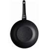 Moneta Yes! Wok 1 Manico, 28 cm, Artech Stone Ultra, Nero