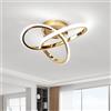 Comely Plafoniera LED Soffitto 30W 6500K 3375LM Lampada da Soffitto Moderna | Lampadario LED Soffitto per Soggiorno Camera da Letto Cucina Corridoio (Oro)