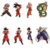 dekora - Cake Toppers Dragon Ball 16 pezzi - Decorazioni per cupcakes e torte, carta idonea al contatto alimentare, 8 design con Goku, Vegeta, Piccolo, Krillin, Trunks e Shenron
