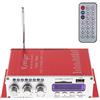 Fasizi 12V Hi-Fi Amplificatore Audio Stereo Digitale USB SD Dvd FM Audio Stereo Radio MP3 Altoparlante Amplificatore Bluetooth per Auto per Auto Moto Barca -Rosso