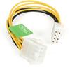 StarTech.com 8in EPS 8 Pin Power Cable cavo di alimentazione Giallo 0,2 m