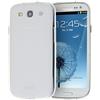 doupi PerfectFit TPU Custodia per Samsung Galaxy S3, Tappi di Polvere incorporatin Mat Trasparente Cover, Bianco