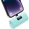 HETP Mini Power Bank 5200mAh, 20W PD Ricarica Rapida Powerbank, Ultra Compatto Caricatore Portatile con LCD Display Batteria Esterna per iPhone 14/14Pro/13/13 Pro/12/12Pro/11/X/XR/8/7/6 ecc-Verde