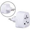 Keple Svizzera Switzerland CH Adapter Plug Viaggi Tipo H to a UK, US USA American, Australia, EU Europe European, China, Japan Giappone, Thailandia, Argentina, Swiss Adattatore Presa Internazionale 3 Pin