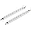 POPPSTAR 2 x 21,5 cm Passacavo per finestra cavo SAT per cavo coassiale,F femmina su femmina, bianco
