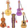 leizhan 5 Pezzi 8GB USB Pen Drive Penna Usb Porta Chiavette Usb Chiave Usb Carino USB Strumento Musicale Regali per Bambino Amico (5 * 8GB,Strumento Musicale)