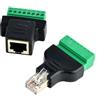 euroharry RJ45 Maschio a morsettiera Adattatore a 8 pin Connettore di rete LAN Convertitore Ethernet Maschio a vite a 8 pin (1xmaschio +1xfemmina)