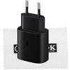 SHLOK Caricabatterie originale EP-TA800 25W per Samsung Galaxy S21, S21 Plus, Galaxy S21 Ultra, S20, S20 5G, S20 FE, S20 Plus, S20 Plus 5G (senza cavo dati) con panno per pulizia schermo