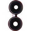 Generic Ricambio Compatibile con Oppo Reno8 Lite 5G CPH2343 (Non con 4G) Reno 8 Lite Vetro Posteriore vetrino scocca Lente obbiettivo + Cornice Ring Rear Fotocamera Back Camera Nero