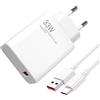Kryolithm Caricabatterie USB C da 33 W per Xiaomi Red-mi Note 14/13/12/11/11S/9/10/10S/9T/8 con cavo di ricarica da 2 m, caricabatterie rapido Turbo Charge Adapter per Xiaomi e Red-mi Mi 12/11 Ultra/Pro