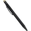 NEO+ Pennino capacitivo in alluminio, finitura nera opaca, compatibile con touch screen da 14 cm, design 2 in 1 con punte argentate, arancioni, oro, con ricarica e custodia, colore: nero opaco e oro