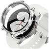 KeeFos Cover Compatibile con Samsung Galaxy Watch 4 40mm, Custodia Vetro Temperato, Bling Case, PC Schermo, HD Clear, Anti-Graffio, Custodia Pellicola Protettiva per Galaxy Watch 4 40mm (d'Argento)