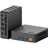 origimagic origiamgic C5 Mini PC, Ryzen 3500U (fino a 3,70 GHz), 8 GB DDR4, 256 GB SSD. Computer desktop compatto con doppia porta HDMI, interfaccia Type-C,supporto per tre schermi 4K.