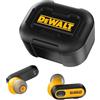 DEWALT Auricolari Bluetooth True Wireless Cuffie In-Ear con Custodia di Ricarica USB-C, Autonomia fino a 37 Ore, Resistenti a Polvere e Acqua IP56 Ideali per Lavori, Cantiere e Uso Outdoor Nero