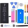 OnlyTech - Batteria di ricambio Premium per iPhone 7-1960mAh, identica all'originale - Kit 12 Strumenti Professionali e adesivo schermo Incluso