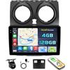 Ohradio 4+128G Android 15 Autoradio per Nissan Qashqai J10 2006-2013 con Wireless Carplay Android Auto, 9 Pollic Incell Schermo Tattile Supporto BT/GPS/WiFi/FM/RDS+Retrocamera+MIC