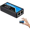 Revotech 2 Porto PoE Estensore, IEEE 802.3af/at 10/100 Mbps RJ45, Ripetitore 100 Metri (328 ft), 1 in 2 out Adattatore per Telecamera/Dispositivo, Plug And Play (POE5003)