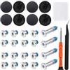 ZHUROUPU 31 PCS Base Inferiore Base in Gomma Custodia e Viti Set di Viti Sostituzione Compatibile per MacBook Air A1370 A1369 A1465 A1466 11 13 (MacBook Air) - Cacciavite P5