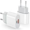 KenSera 2 Pack 20W Caricatore USB C, 2-Porto Alimentatore USB Multipla Ricarica Veloce Tipo C Caricabatterie für iPhone 17/17 Air/17Pro/17 Pro Max/16/15/14/13/12/11 Plus Mini SE X XS XR, iPad, Presa USBC