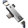 HOYULLI Adattatore USB C Cuffie 2 in 1 per iPhone 16 15 Pro Max Compatibile con Samsung S24 S23 S22 Tipo C Audio e Ricarica per Apple Cavo Convertitore Jack Auricolari Connettore per adattatore per cuffie