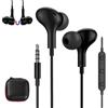 Bpzmm Auricolari Intra auricolari cablati magnetici 3,5 mm con microfono e controllo del volume, cuffie stereo HiFi per Samsung Galaxy A15 A14 A13 A12 A23 A32 A52S A71 Xiaomi Redmi Note 13 12 11 Pro+ iPad