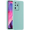 HULLIN Custodia per Telefono in Silicone Colorato, Adatta per Samsung Galaxy S20 Ultra (6.9) - Ciano chiaro