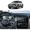 SKTU Pellicola compatibile con Hyundai Tucson NX4 2021-2023 2024 10,25'' Pellicola Protettiva per Display per GPS e Cruscotto e Condizionatore d'aria, Pellicola in Vetro Temperato