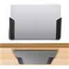 Penitue Supporto Laptop Sotto Scrivania, Supporto Parete Laptop con Adesivo e Viti Under Desk Laptops Mount con Cuscinetti Antigraffio per Dispositivi Fino 3,2cm Spessore MacBook Tastiere Tablet