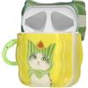 kwmobile Cover per Apple Airpods 1 & 2 Cover - Custodia per Airpods 2 e 1 Porta Auricolari con Moschettone - Trasparente con Gatto con Castagna