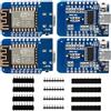 GERUI 4 x 5 V D1 5 V ESP8266 Mini Board NodeMCU WiFi ESP8266-12F CH340G WLAN Type C Module 4 MBit Flash Memory