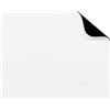 LIPUDAS Tappetino per mouse in pelle, colore bianco, con motivo litchi, fondo antiscivolo, superficie liscia, 10 x 8,2 cm
