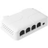 REVODATA Estensore PoE a 3 porte, Ripetitore PoE 10/100 Mbps 100/250 Metri, IEEE802.3af/at 3 uscite PoE Plug and Play, Amplificatore PoE con Montaggio a Parete/Su guida DIN (POE5005-V2)