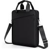 MicaYoung Borsa Porta PC Laptop Portatile per Tablet Custodia14 Pollici MacBook Pro M4 M3 M2 M1(2024-2021)/13,6 Pollici MacBook air M4 M3 M2, borsa Porta Notebook Computer Tracolla, Nero