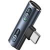 SinLoon Adattatore per cuffie USB-C 2 in 1 USB3.2 100 W PD Ricarica Rapida + Audio + 10 Gbps Trasferimento dati rapido USB-C a adattatore audio di tipo C, compatibile con laptop, MacBook, tablet,