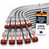 1aTTack.de 10x 2m - Cavo di rete Cat 6 cavo patch Cat6 RJ45 SFTP - grigio