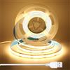BERIXDEEP Striscia LED COB 1 Metri con Cavo USB 1.5 m, larghezza 8 mm, CRI 92+, 5 V per retroilluminazione TV, testiera, sottopensile, Striscia LED Bianco Caldo per illuminazione Aggiuntiva, 3000K