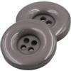 Whakano 10 bottoni decorativi in resina, bottoni rotondi a 4 fori, per fai da te, per lavori a maglia, cucito, cappotti, vestiti, giacca, pittura, scrapbooking, regalo, decorazione, grigio, 30 mm