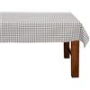 FILU - Tovaglia, 100% cotone, Grigio/bianco a quadri., 130 x 220 cm