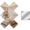 Snowdool Specchi Adesivi da Parete senza Cornice 29x29cm, 8 Pezzi Piastrelle a Specchio Autoadesive per Palestra Casa, Bagno, Camera da Letto & Decorazione Murale