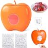 OUOQI Scatola Porta Oggetti In Pellicola Di Plastica,Scatola di Immagazzinaggio per Pellicola Trasparente,200pcs di Sacchetti per Alimenti Freschi,Scatola portaoggetti per coperture Alimentari